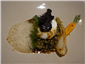poached egg and puy lentils